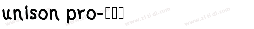 unison pro字体转换